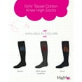 thumbnail image 2 of MeMoi  Tassel Cotton Knee High Socks - Girls - Female, 10, Navy, 2 of 7