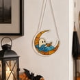 thumbnail image 3 of 2026 Halloween Reading Ghost Acrylic Suncatcher , Summerween Decor Signs for Window Hanging Ornament, Art Garden Decor for Book Lover,E, 3 of 5