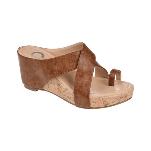 toe loop wedge sandals