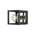 thumbnail image 1 of Z Lite 480-1S-MB-CH Applique Murale Kube 1 Light Mat Noir & Chrome, 1 of 1