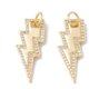 thumbnail image 2 of 1Pcs Lightning Charms Brass Micro Pave Clear Cubic Zirconia Pendants with Jump Ring Real 18K Gold Plated for Women DIY Necklace Bracelet Earring Jewelry Craft Making 24.5x10x2mm Hole: 4.2mm, 2 of 3