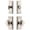 Polished Nickel, variant on Grandeur 833836 Carre Solid Brass Single Cylinder Keyed Entry Knobset And Deadbolt Combo