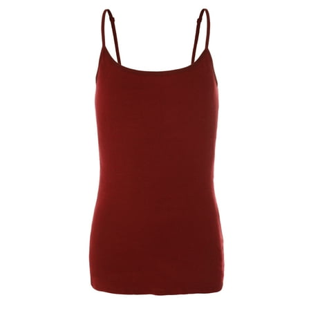 Emmalise PreTeen Training Bra Camisole Wireless Built in Fabric Support Cami (Red  Med  90-110 lbs)