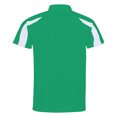 thumbnail image 2 of AWDis Just Cool - Polo transpirable de manga corta con franjasen contraste Hombre caballero - Verano/Deporte (Verde/blanco), 2 of 2