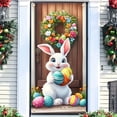 thumbnail image 5 of FAMTKT Easter Door Cover, Bunny Easter Door Banner for Large Party Supplies Room Garden Wall Holiday Decoration Background Banner Party Decorations, 5 of 7