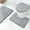 Gray, variant on Mecorevxz Bathroom Toilet Cover Bathroom Mats Absorbent Printed Floor Mats Bathroom Toilet 3 Piece Floor Mats Set,Gray