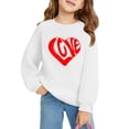 thumbnail image 3 of yoeyez Teen Girl Valentine's Day T-Shirt Letter Heart Printed Blouse Long Sleeve Crew Neck Graphic Tee Tops for Girls Valentines Gifts Red 9 Years, 3 of 3