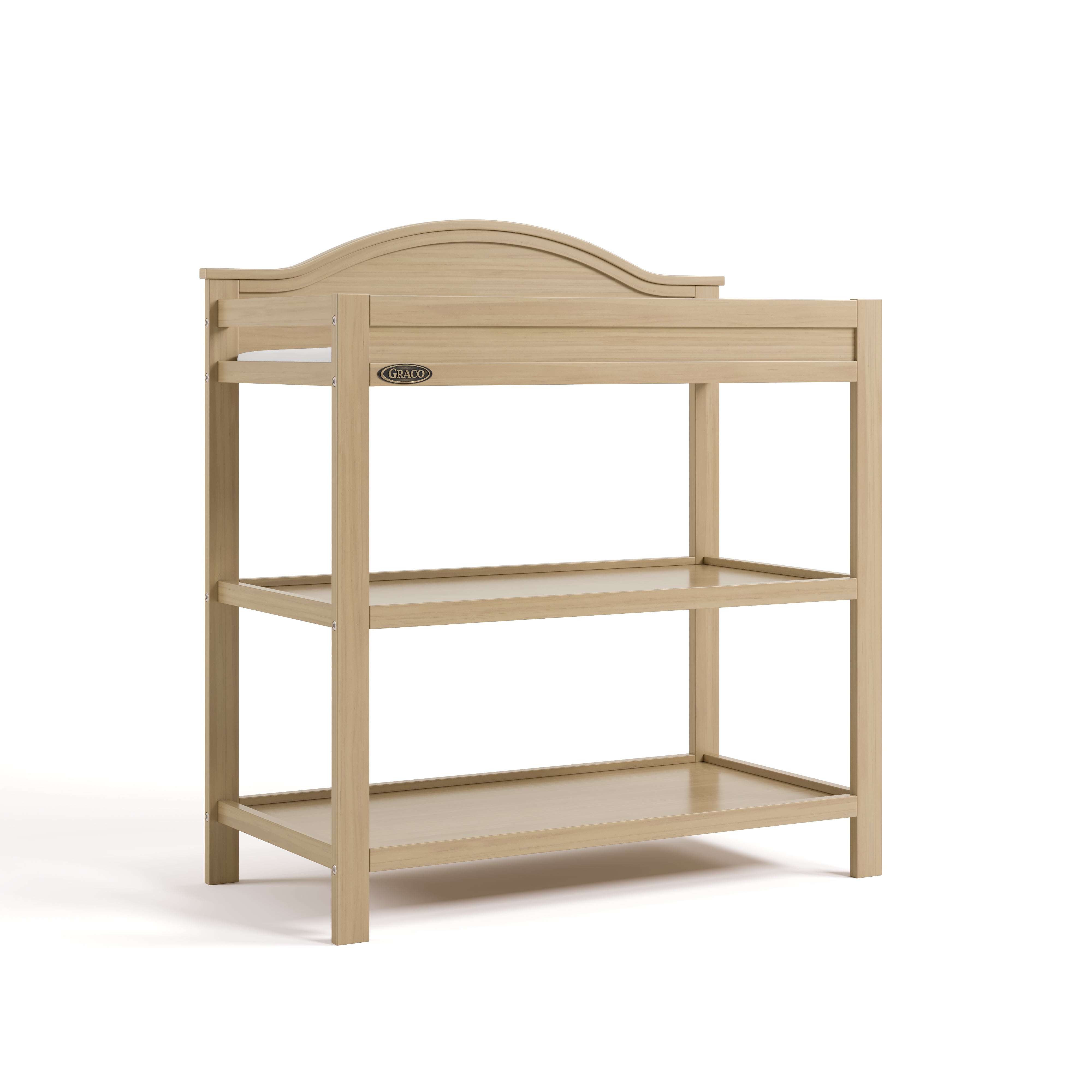 Graco Story Infant Wood Changing Table, Driftwood