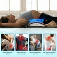 thumbnail image 3 of XIRQI Back Stretcher for Pain Relief,Multi-Level Back Cracker Lower Back Pain Relief Device,Lumbar Support Spine Board with 3 Adjustable Settings for Bed,Chair & Car with Massager, 3 of 5