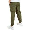 thumbnail image 2 of Alvivi Kids Boys Cargo Joggers Pants Elastic Waist Loose Baggy Trousers Sweatpants Army_Green 13-14, 2 of 3