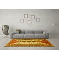 thumbnail image 3 of Ahgly Company Machine Washable Indoor Square Persian Yellow Traditional Area Rugs, 6' Square, 3 of 4
