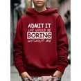 thumbnail image 3 of Mikrdoo 5-14Y Big Boys Sweatshirt Funny Letter Print Casual Long Sleeve Hoodies Tops For Spring Autumn, 3 of 8