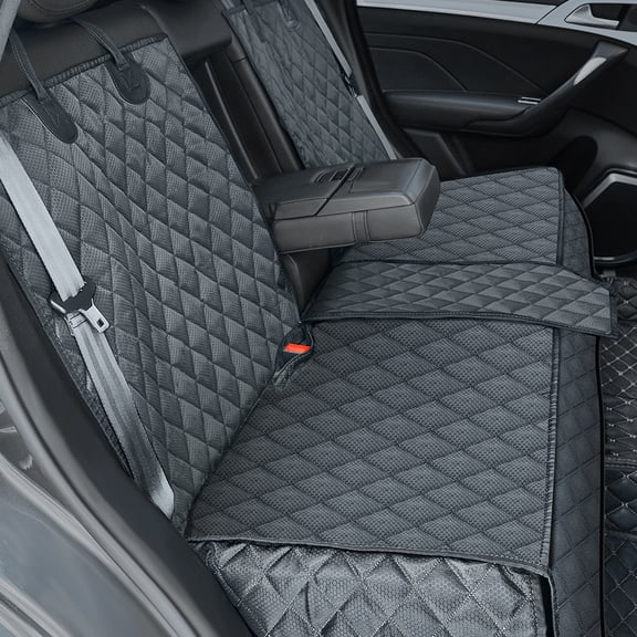 ANOSOSPECIAL Waterproof Durable Dog Car Seat Cover for Back Seat, Universal Fit SUV, Black