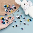 thumbnail image 3 of 1set 120 Sets 9 Styles Plastic Craft Eyes Cartoon False Eyes with Spacer Set Black Blue Craft Oval Eyes Cute Safety Eyes Animal Eyes for Craft Crochet Making, 3 of 7