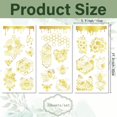 thumbnail image 2 of 3 Sheets 3 Styles PVC Waterproof Decorative Stickers Self Adhesive Decals for Furniture Decoration Bees 300x150mm 1 sheet/style Diy, 2 of 6