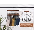 thumbnail image 4 of StorageWorks Hat Rack, Closet Organizer and Storage for Baseball Caps,Set of 2 with 10 Adjustable Stainless Steel Clips, Fits All Caps, 4 of 7