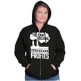 thumbnail image 3 of You Can't Breathe Profits Earth Day Unisex Plus Size Zip Hoodie Brisco Brands 2X, 3 of 6