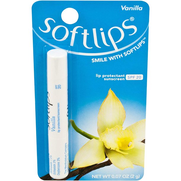 Softlips Lips Hydration and Sunscreen Protection with SPF 20, Vanilla by Softlips 0.07 oz