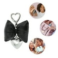 thumbnail image 3 of Unique Bargains 1 Pc Handbag Charms Keychains Bow Heart Buckle Bag Accessories Black, 3 of 5