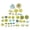 Style 1, variant on Yihuala 40/61Pcs Realistic Artificial Flower Buds For Wedding Cake Wedding Bouquets Party Table Centerpieces Album Decoration