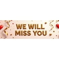 thumbnail image 5 of LUUFILx We Miss You Banner Backdrop Decoration Background for Reunion Parties Farewell Occasions Events Photography Props Supplies Heart Balloons Gold Accents, 5 of 9