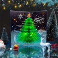 thumbnail image 4 of Árbol de Navidad creativo 3D Pop-Up Tarjeta de Navidad brillante fantasía felicitación bendición regalo Tarjeta de mensaje regalos de navidad, 4 of 4