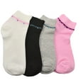 thumbnail image 6 of Sierra Socks Women's Socks Low Cut 4 Pair Pack Multi Color Socks 2215 Large White Pi Black Gray Pink, 6 of 7