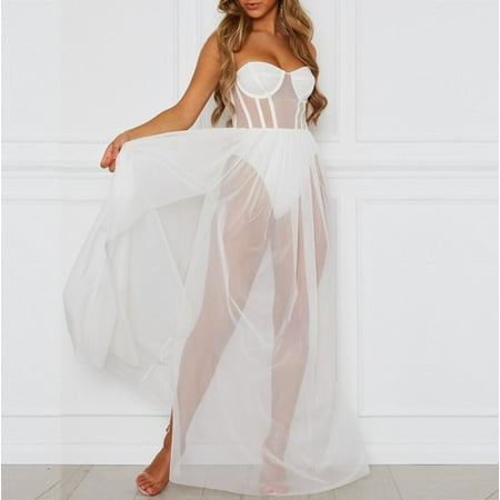 

Lingerie For Women Plus Size Ladies Lingerie Lace Temptation Transparent Mesh Suspender Nightdress