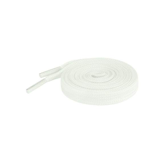 INSPIRE CHIC Solid Color Flat Shoe Laces for Men Women Athletic Shoestrings 2 Pairs for Sneakers 80cm/31.5" White