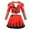 Only Dress, variant on KAWELL Rise of Red Costume for Girls Zipper Jacket and Pants Red Halloween Dress Up 4-12 Years