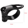 thumbnail image 2 of Abrazadera de aluminio Soidarity para tija de sillín de bicicleta MTB liberación rápida color negro, 2 of 6