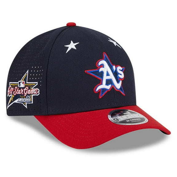 Men's New Era Navy/Red  Athletics 2025 MLB All-Star Game Workout 9FORTY M-Crown Adjustable Hat