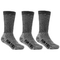 thumbnail image 2 of FUN TOES Men's 70% Merino Wool Crew Socks 4 Pairs - Cushioned, Midweight Hiking, 2 of 3