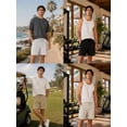 thumbnail image 4 of Men's Athletic Shorts with Zipper Pockets Lightweight Drawstring Stretch for Workout Gym Basketball 30-42, 4 of 7