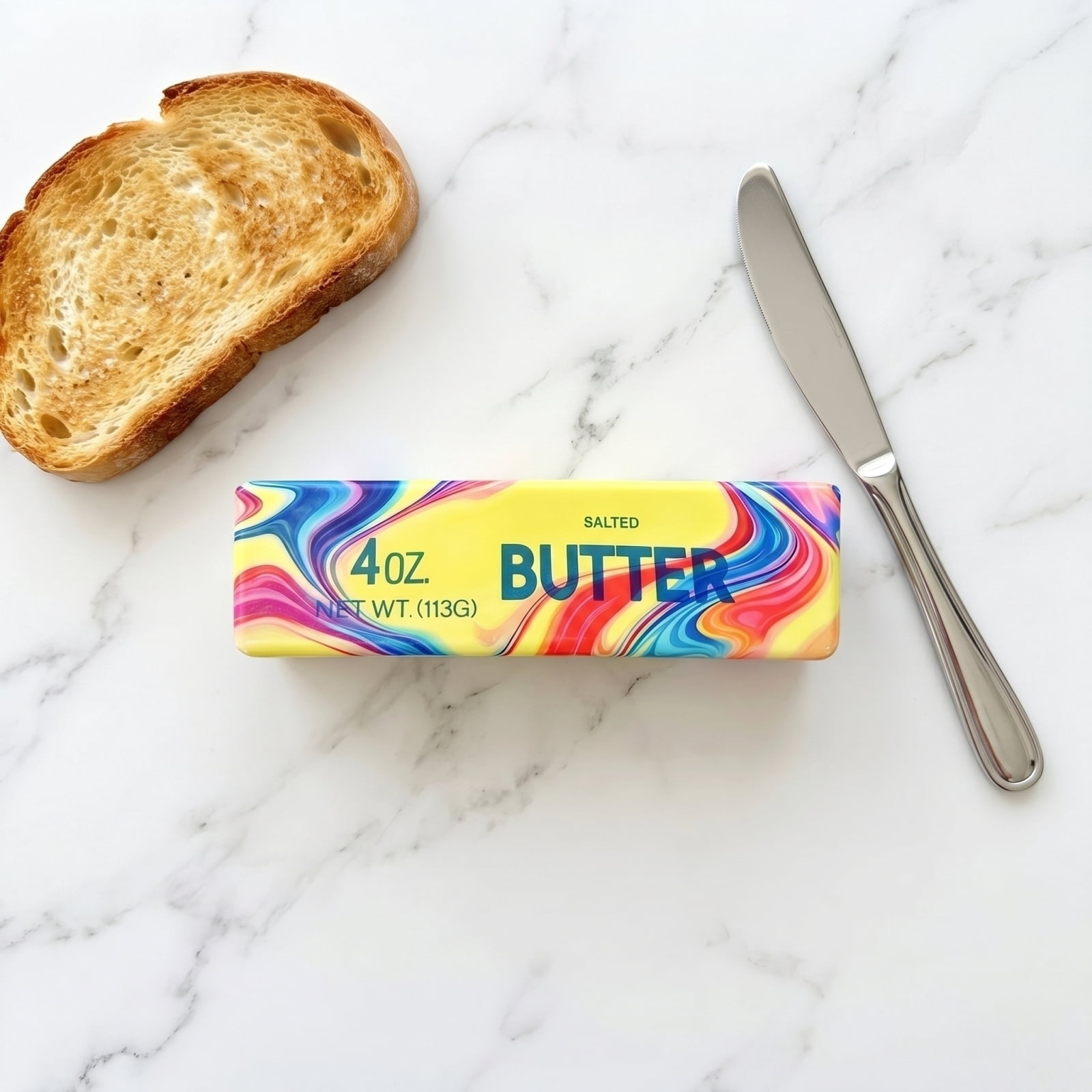 Colorful Butters Squishies, Soft Butter Squishy Big Squishies, Stress Relief Anxiety Relaxation Squeezes, 4 oz Butter Stick Squishy, Party Favors and Classroom Prizes (4 oz)