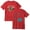 Red, variant on Milo J La Vida Era Mas Corta Cotton T-shirt Women Men Short Sleeve Crewneck Casual Streetwear Tee