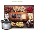 thumbnail image 4 of Calentador de olla de cocción lenta de 0,65 qt, juego de olla para fondue, olla para derretir chocolate, 4 of 5