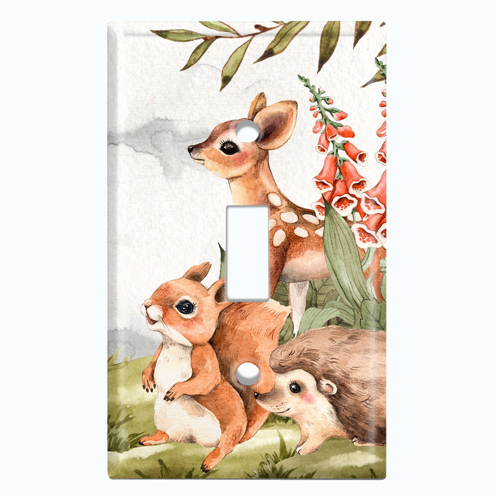 Squirrels Double Toggle Light Switch Plate Cover 2-toggle Squirrel 