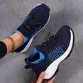 thumbnail image 6 of Dakaela Women's Orthopedic Air Cushion Running Shoes Comfy Breathable Mesh Sock Fashion Sneakers Arch Support Walking Footwear,Blue Size 8.5, 6 of 8