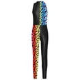 thumbnail image 2 of CHICTRY Kids Girls Metallic Full Body Leotard Figure Skating Gym Training Jumpsuit Modern Dance Costume Leopard 14, 2 of 6