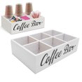 thumbnail image 1 of Coffee Station Organizer, Coffee Bar Organizer Countertop Coffee Pods Holder Coffee Station Storage Box with Divider for Countertop Farmhouse, 1 of 7