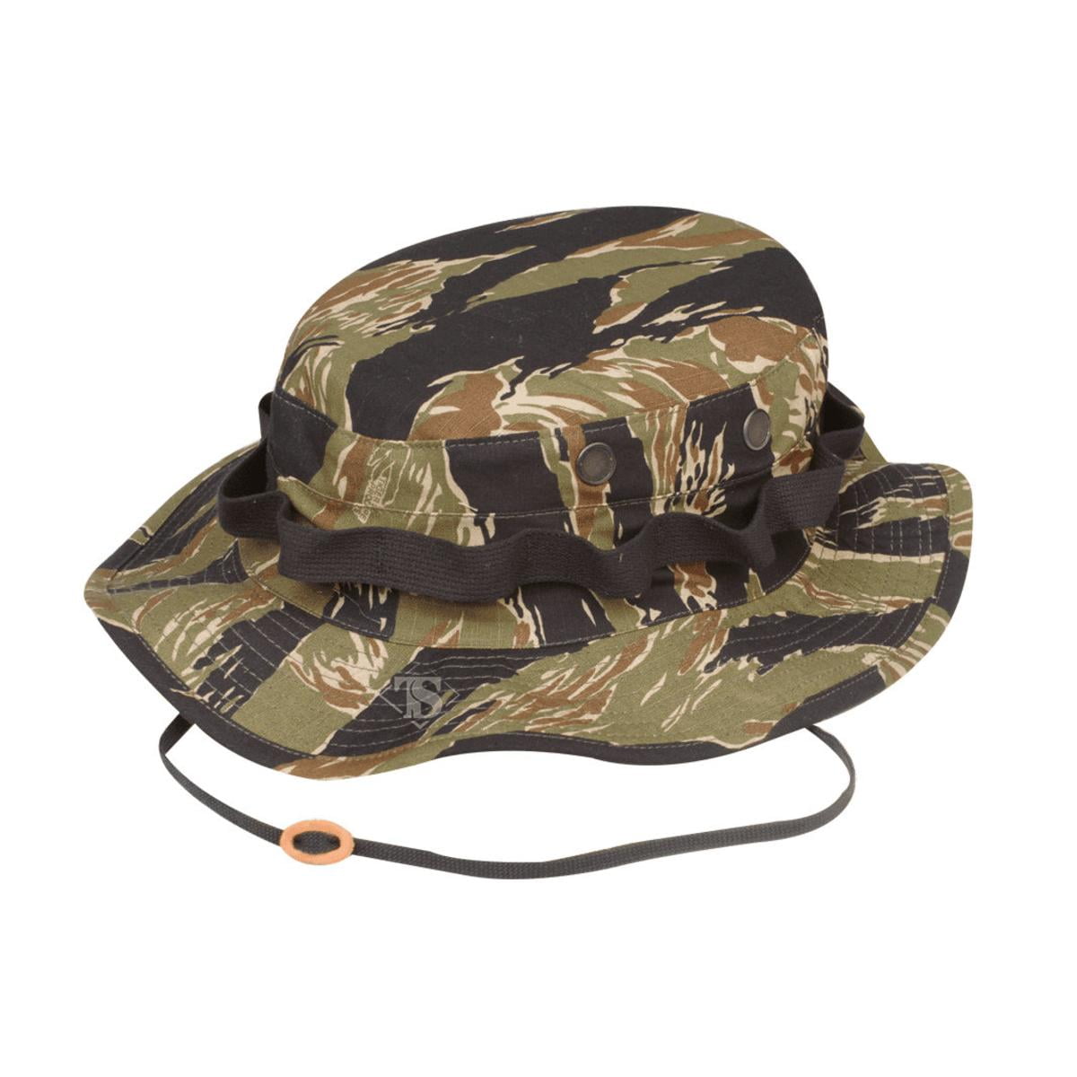 Tru-Spec 3215 Cotton Rip-Stop Boonie Hat, Bucket Hat, Tiger Stripe Camo ...
