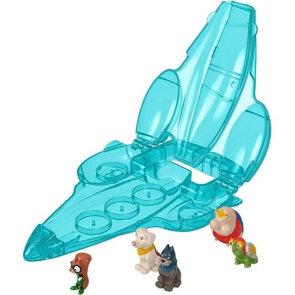 Invisible Jet Case with Figures League of Superpets