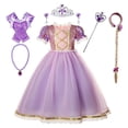 thumbnail image 1 of Disney-vestido de Princesa Sofía para niñas de 2 a 10 años, disfraz de lujo para Halloween, traje de malla de encaje con lentejuelas Fivean unisex, 1 of 2