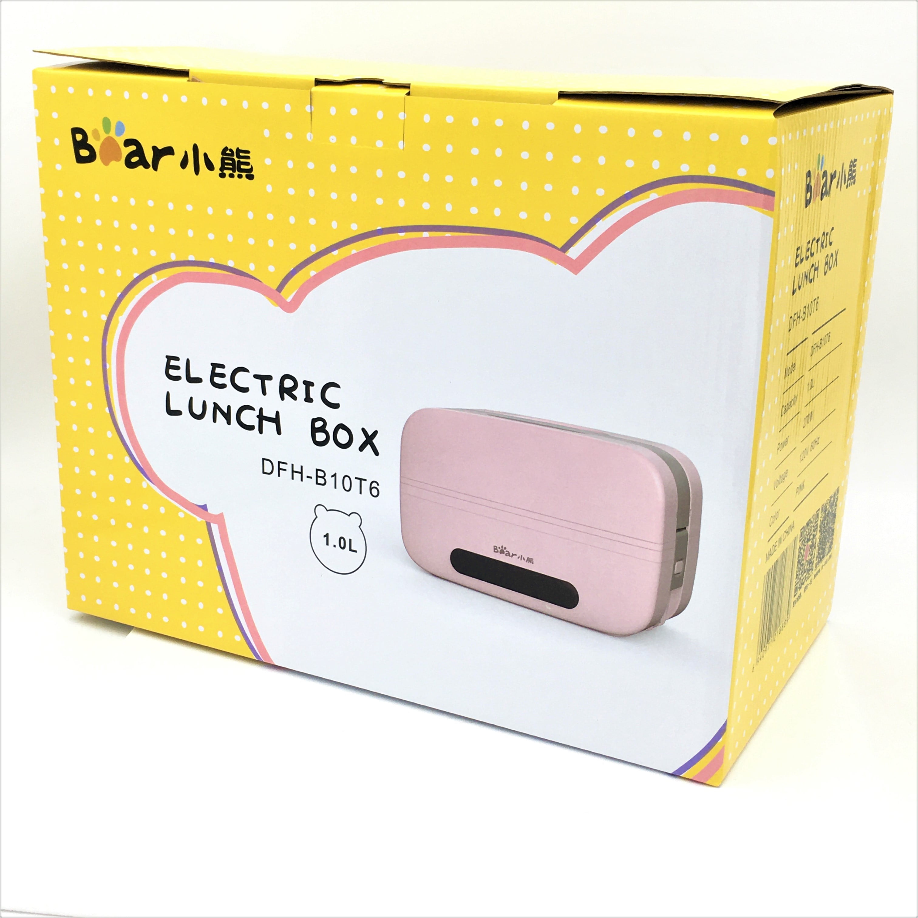 Bear DFH-B10T6 Self Heated Lunch Box, Leakproof Plug-in Lunch Box, with  Keep Warm Function, 120V, Pink