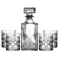 thumbnail image 3 of Kinsley Whiskey Glasses Set with Decanter for , Bourbon, Cognac, and Liquor, Classic 5-Pc. Glass Bundle for Serving Alcohol, Pull Top Drink Stopper, 3 of 6