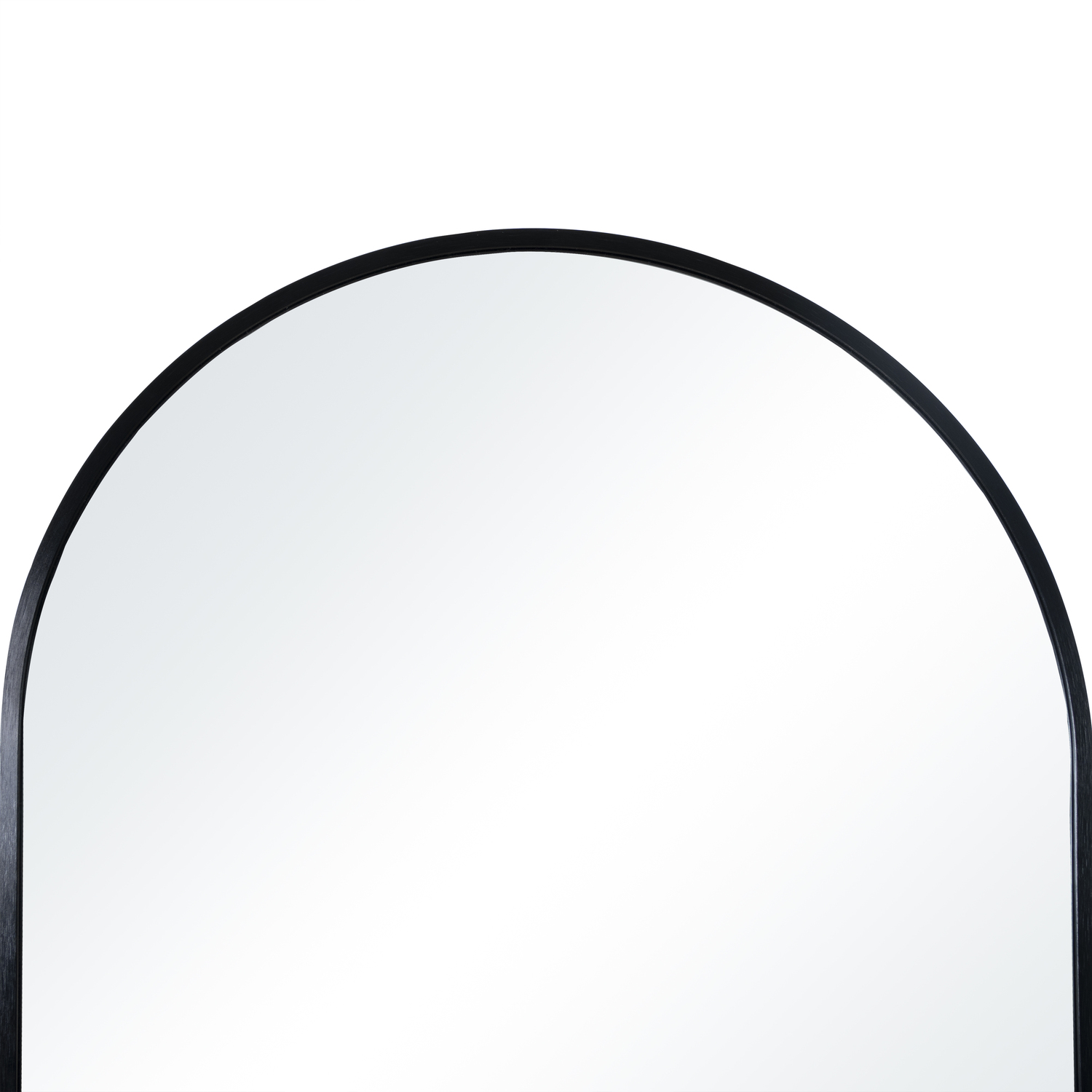 Naomi Home 71”x 31” Mabel Arched Aluminum Mirror Full Length Mirror Free Standing Leaning/Hanging/Mounted Mirror Aluminum Frame for Modern Living, Black