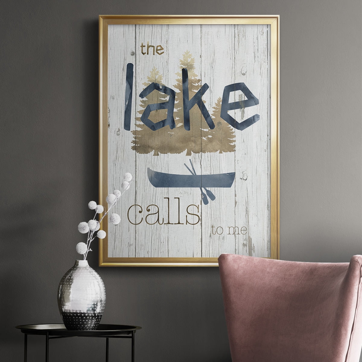 Lake Calls Me Premium Classic Framed Print - Ready to Hang