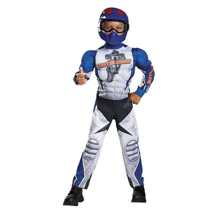 Morris Costumes DG90768M Motorcycle Rider Toddler Muscle Costume, 3-4 Tall