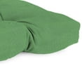 thumbnail image 3 of Jordan Manufacturing 43" x 19" Canvas Cucumber Green Solid Rectangular Tufted Outdoor Wicker Settee Bench Cushion with Rounded Back Corners, 3 of 8